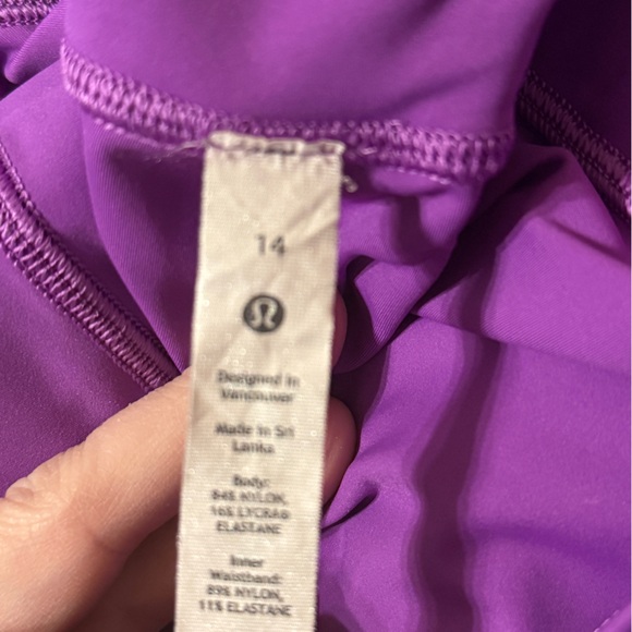 Lululemon Athletica Moonlit Magenta High-Rise Tights - Picture 3 of 4